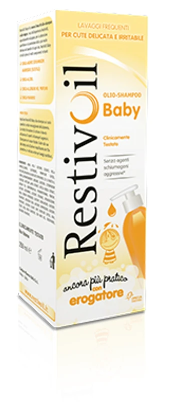 Perrigo Restivoil Baby Olio-Shampoo Con Erogatore 250ml 3 Perrigo Restivoil Baby Olio-Shampoo Con Erogatore 250ml