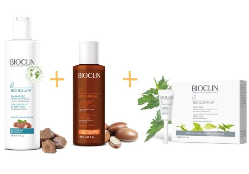 Bioclin Trattamento Completo Per Capelli Con Forfora Secca 3 Bioclin Trattamento Completo Per Capelli Con Forfora Secca