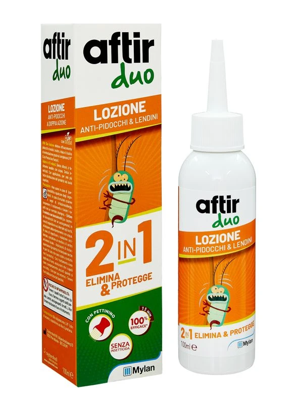 Aftir Duo Lozione Antipidocchi 100ml Con Pettinino 3 Aftir Duo Lozione Antipidocchi 100ml Con Pettinino