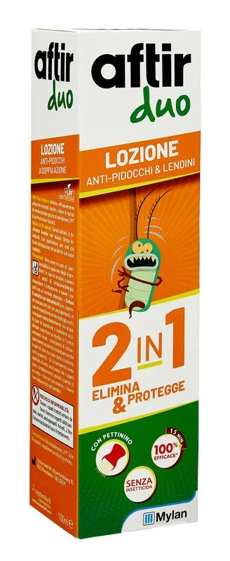 Aftir Duo Lozione Antipidocchi 100ml Con Pettinino 6 Aftir Duo Lozione Antipidocchi 100ml Con Pettinino - immagine 4