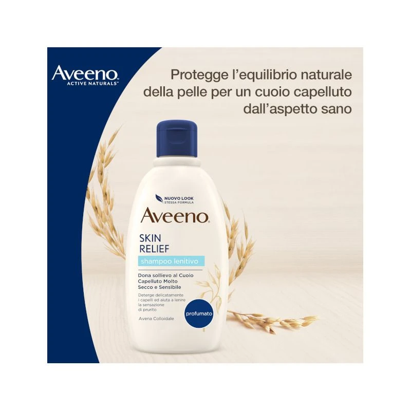 Aveeno Skin Relief Shampoo Lenitivo Profumato 300ml 4 Aveeno Skin Relief Shampoo Lenitivo Profumato 300ml - immagine 2