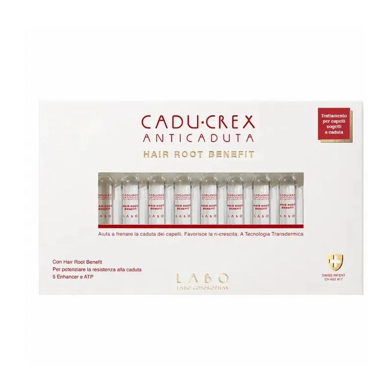 Cadu-Crex Anticaduta Hair Root Benefit Caduta Iniziale Donna 40 Fiale 3 Cadu-Crex Anticaduta Hair Root Benefit Caduta Iniziale Donna 40 Fiale