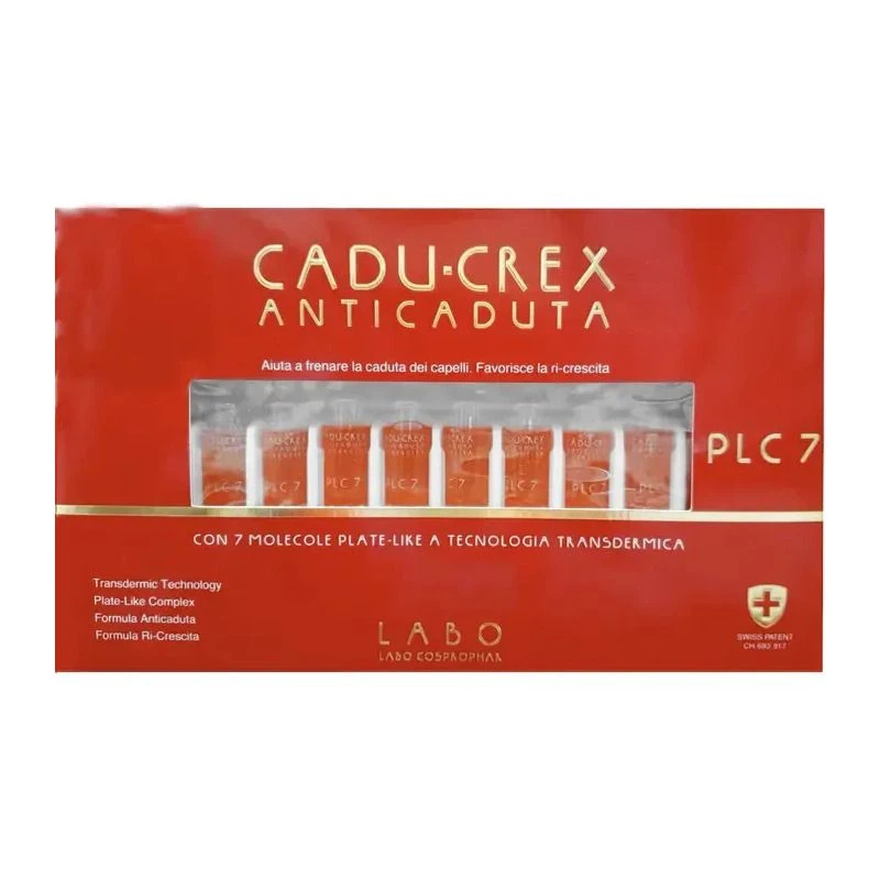 Cadu-Crex Anti-Caduta PLC7 Caduta Abbondante Donna 40 Fiale 3 Cadu-Crex Anti-Caduta PLC7 Caduta Abbondante Donna 40 Fiale