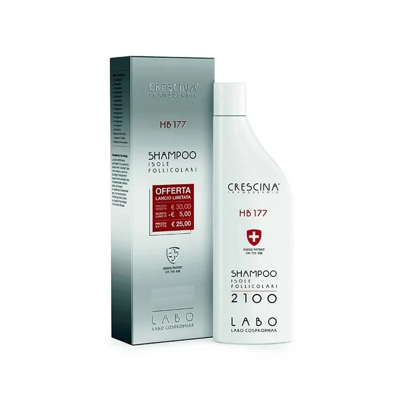 Crescina Transdermic HB 177 Shampoo Isole Follicolari 2100 Uomo 150ml 3 Crescina Transdermic HB 177 Shampoo Isole Follicolari 2100 Uomo 150ml