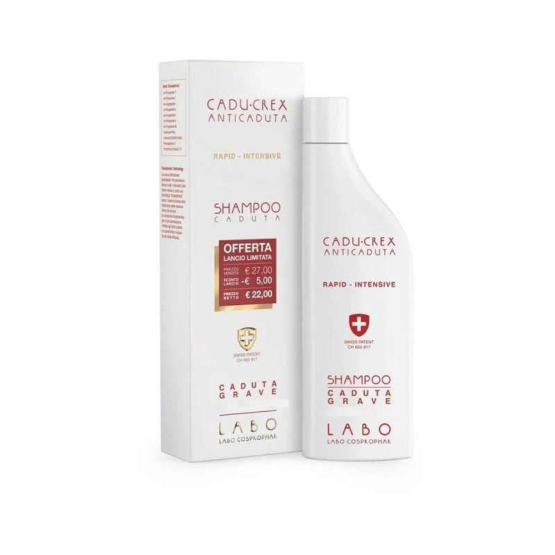 Cadu-Crex Shampoo Anticaduta Rapid-Intensive Caduta Grave Uomo 150ml 3 Cadu-Crex Shampoo Anticaduta Rapid-Intensive Caduta Grave Uomo 150ml