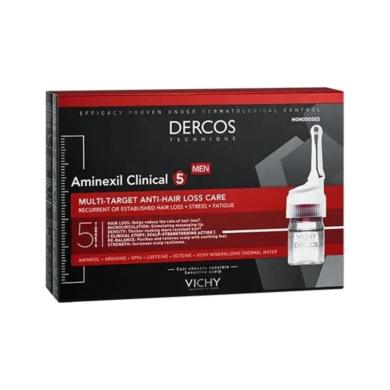 Vichy Dercos Aminexil Trattamento Anticaduta Uomo 12 Fiale 6ml 3 Vichy Dercos Aminexil Trattamento Anticaduta Uomo 12 Fiale 6ml