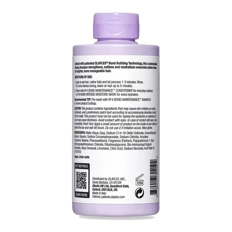 Olaplex No.4P Blonde Enhancer Toning Shampoo 250ml 4 Olaplex No.4P Blonde Enhancer Toning Shampoo 250ml - immagine 2