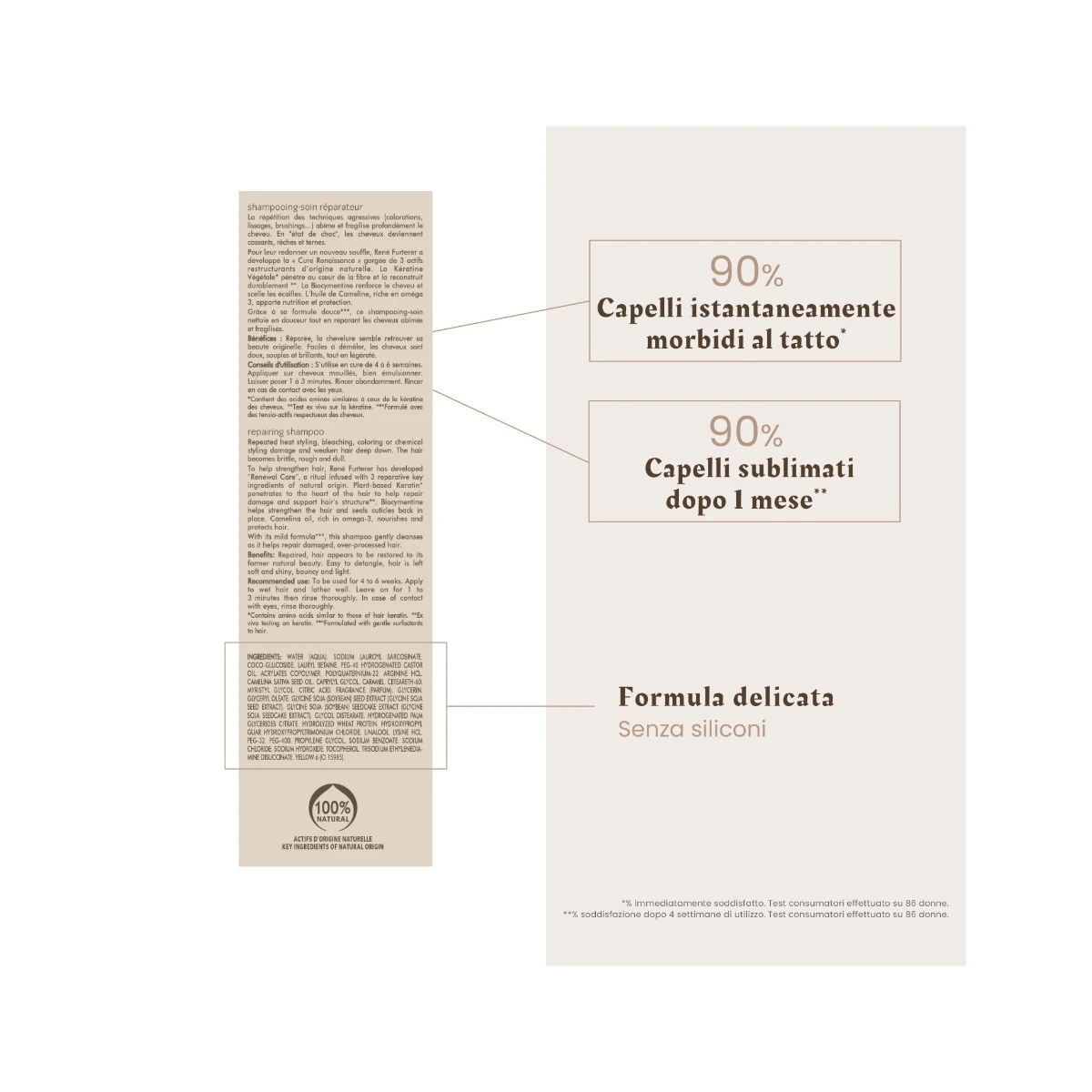 René Furterer Absolue Keratine Shampoo Ristrutturante Capelli Danneggiati E Fragilizzati 200ml 6 René Furterer Absolue Keratine Shampoo Ristrutturante Capelli Danneggiati E Fragilizzati 200ml - immagine 4