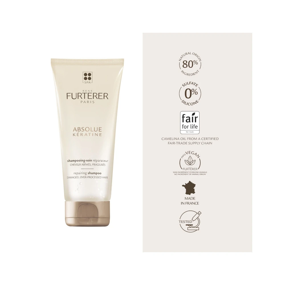 René Furterer Absolue Keratine Shampoo Ristrutturante Capelli Danneggiati E Fragilizzati 200ml 5 René Furterer Absolue Keratine Shampoo Ristrutturante Capelli Danneggiati E Fragilizzati 200ml - immagine 3