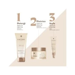 René Furterer Absolue Keratine Maschera Ristrutturante Estrema Capelli Danneggiati 200ml -KloraneShop rf absolue keratine siero routine 30ml 982977151